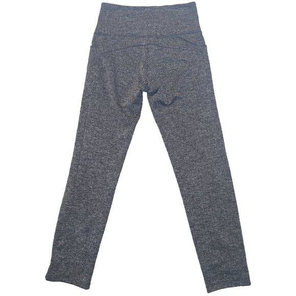 Athleta Grey Herringbone Mercer Ankle Slit Tight | XS - Picture 4 of 8